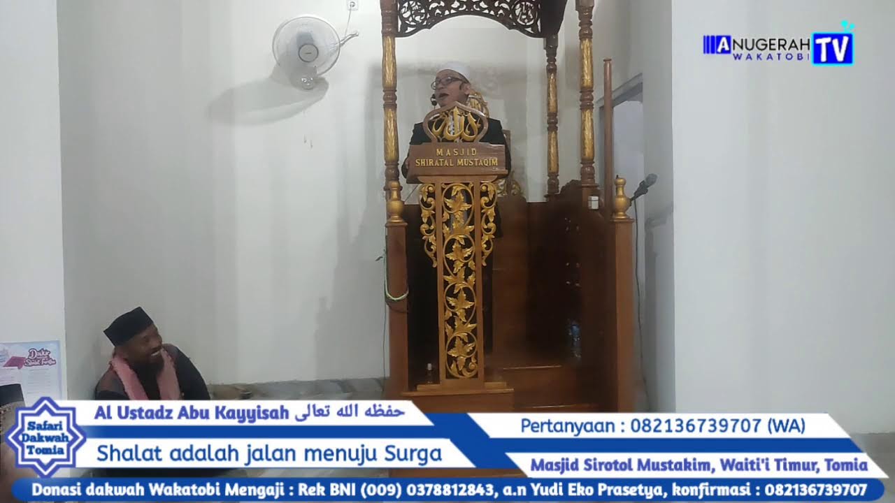 Shalat adalah jalan menuju Surga, Masjid Sirotol Mustakim, Waiti'i Timur, Kec. Tomia - Safari dakwah