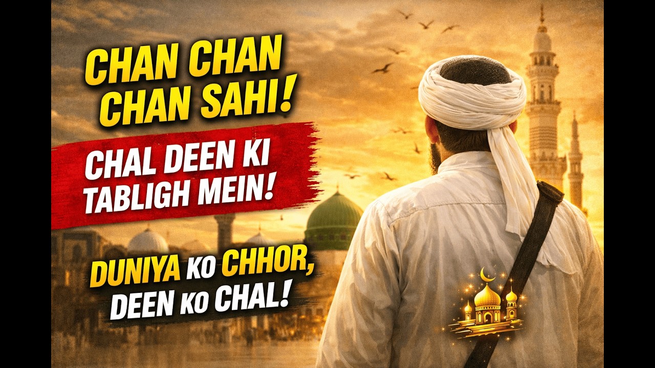Chan Chan Chan Sahi | Chal Deen Ki Tabligh Mein 🕌✨ | Islamic Motivation