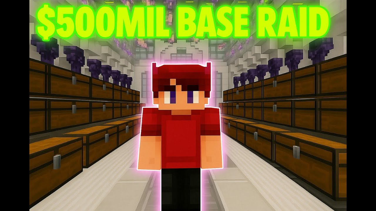 I Pulled Off the BIGGEST Donut SMP Heist with 500M BASE RAID