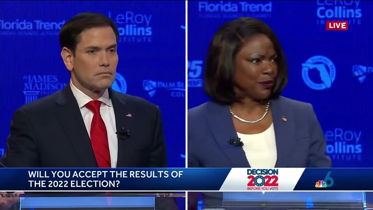 Marco Rubio and Val Demings Debate: 'Will You Accept the Results of the Election?' | NBC 6 News