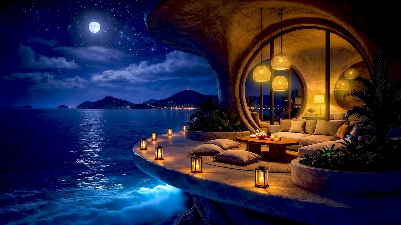 (No Ads) Fall Asleep Instantly • Insomnia Relief Therapy • Soothing Sleep Music With Night Sea