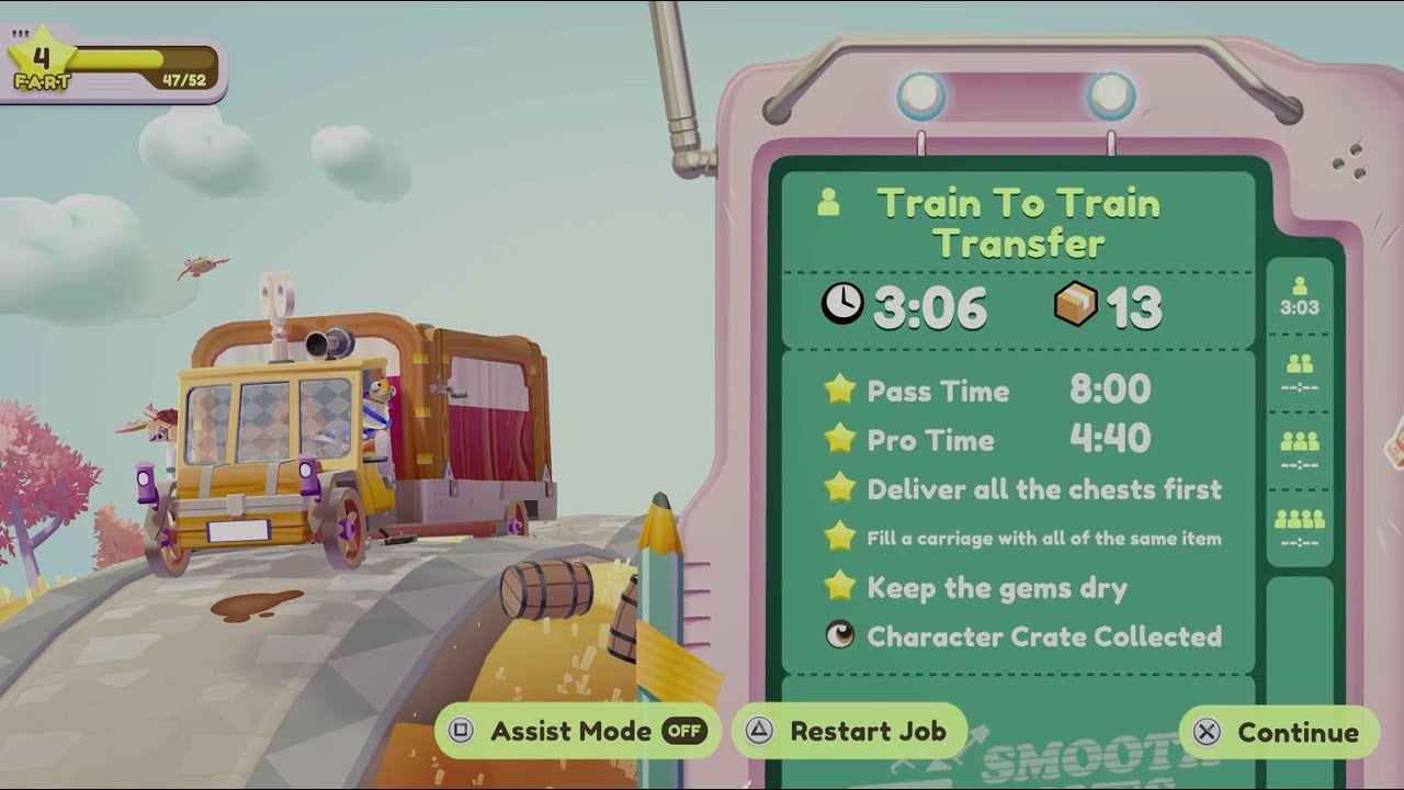 Moving Out 2 - Middle Folkmore Train to Train Transfer Optional Objectives