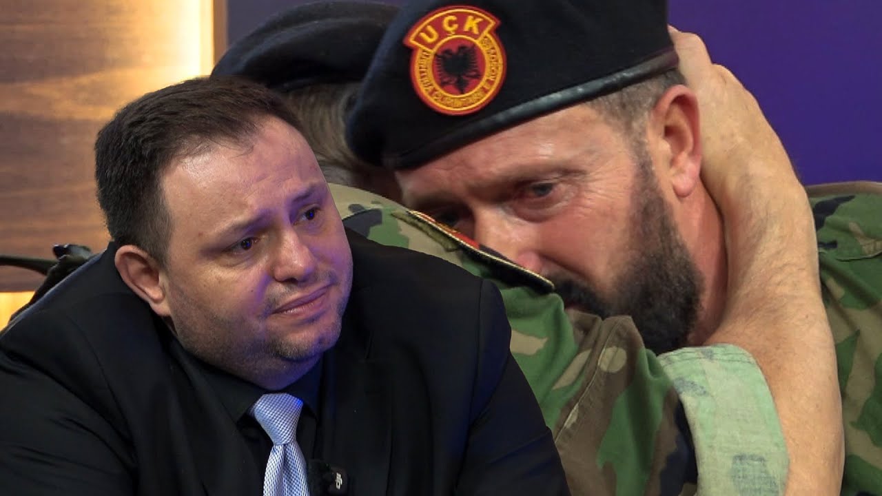 Moderatori nderpret emisionin e nuk i ndal lotet deri sa luftetari i UCK-së tregon Plagët e tij.