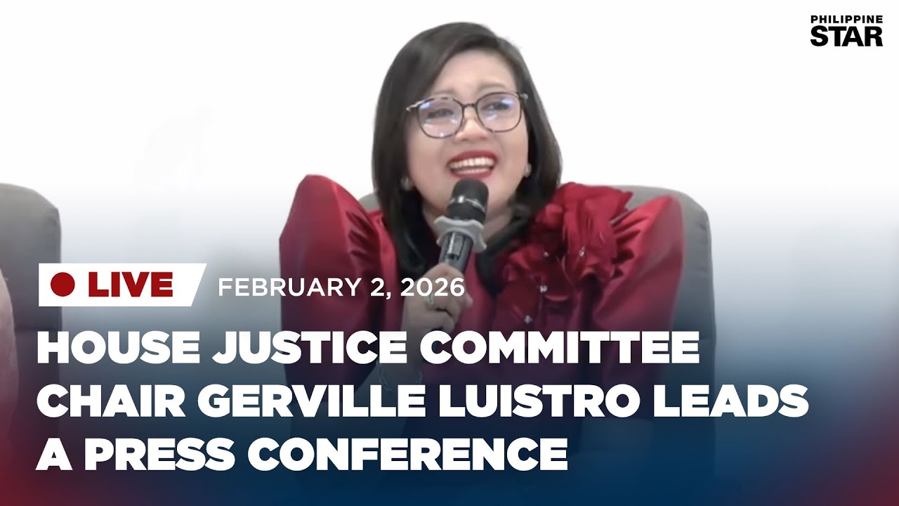 LIVESTREAM: House justice committee chair Gerville Luistro leads a press conference (Feb. 2, 2026)