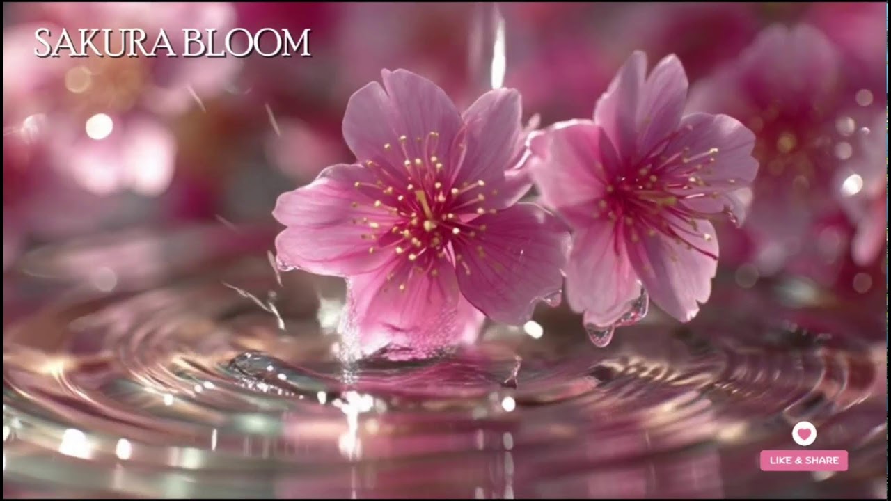 🔴 日本の静寂 – 桜ブルーム 癒しのアンビエントサウンドとキャンドルの光