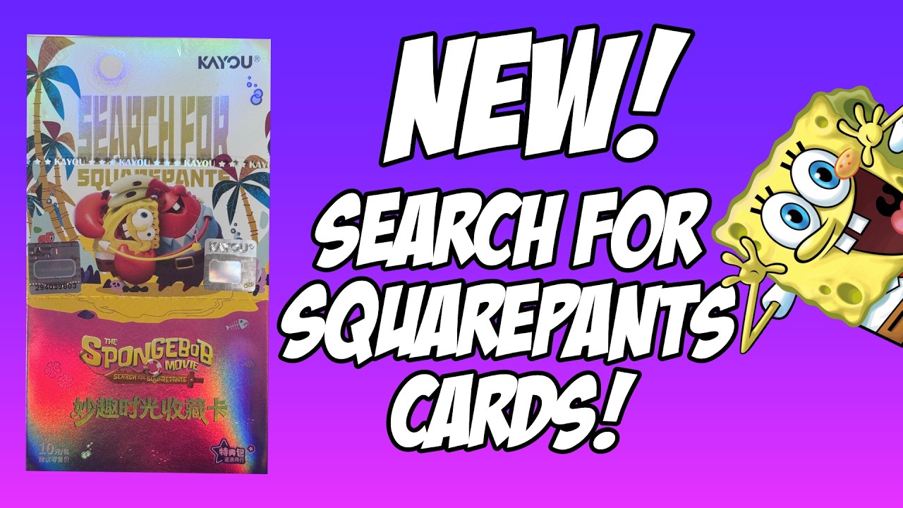 SpongeBob Search for SquarePants Kayou Trading Cards — Full Unboxing & First Look