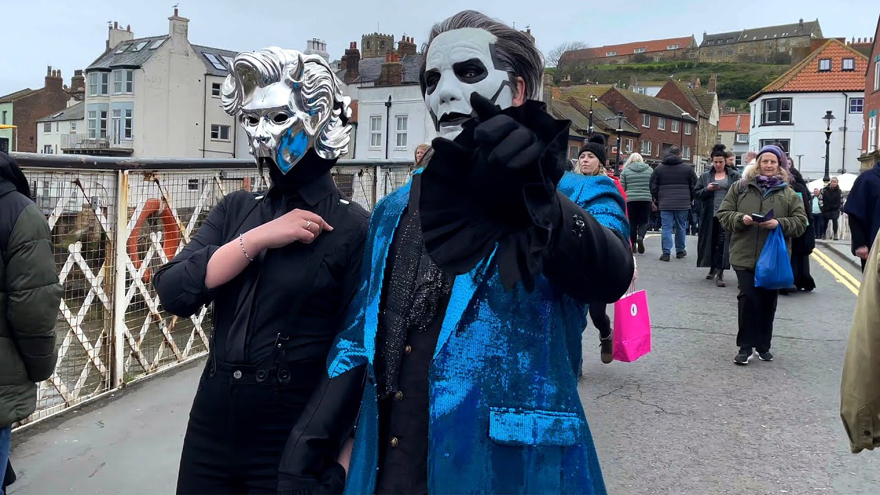 Полный пешеходный тур Whitby Goth Weekend, апрель 2023 г. | [4К]