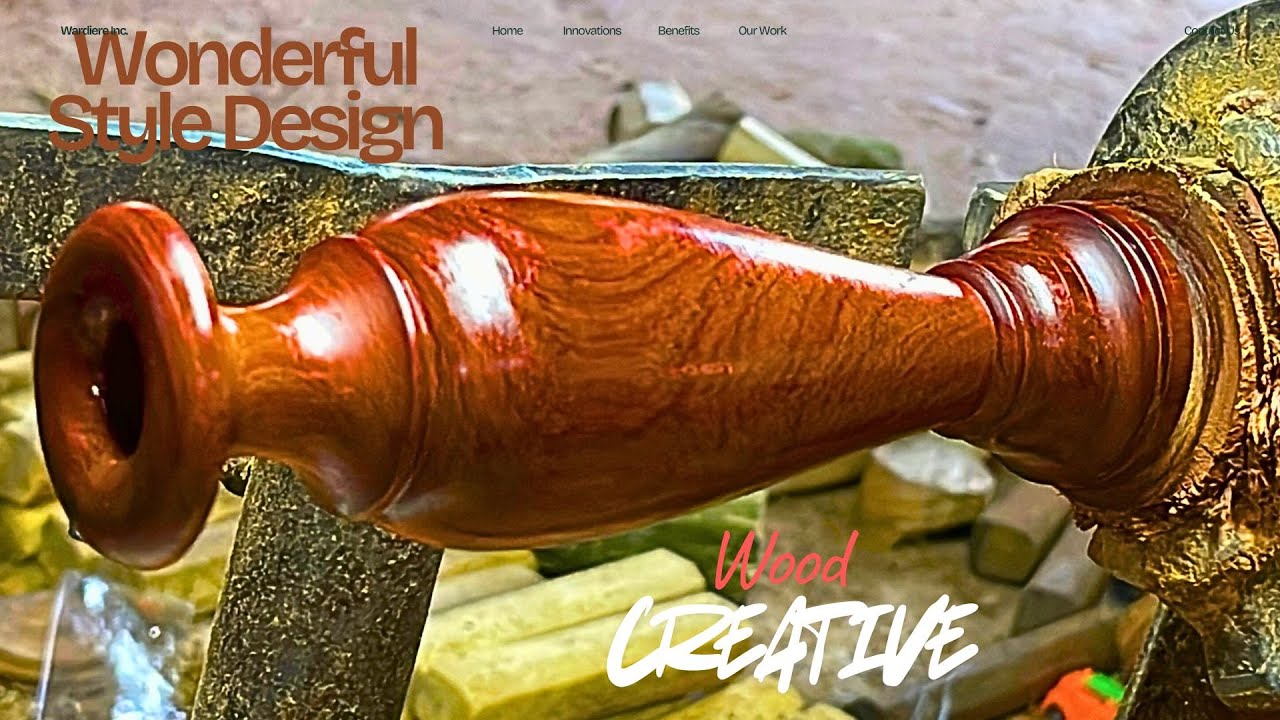 Pure Craftsmanship: Hand-Turned Art on a Vintage Lathe