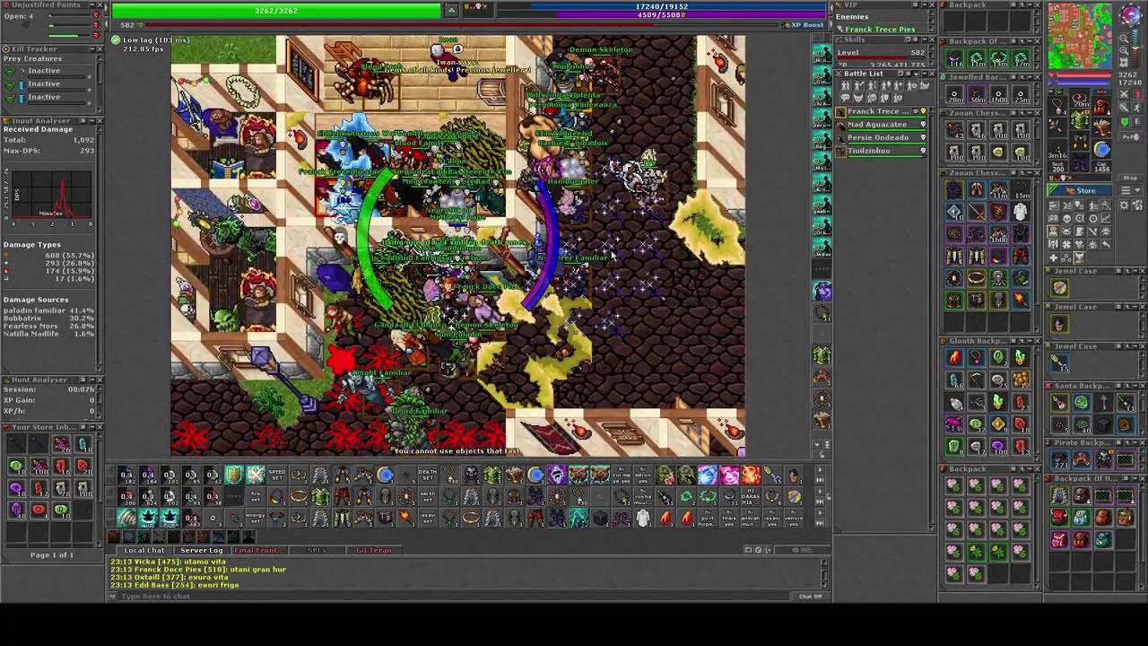 Tibia War Talera- Peto Massive 815 MS + 750 Noobs