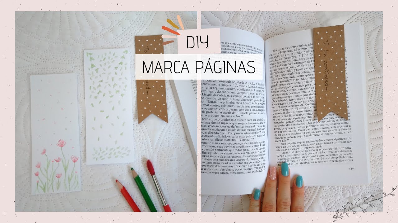 DIY MARCA PÁGINA EM AQUARELA | Carol Azeredo