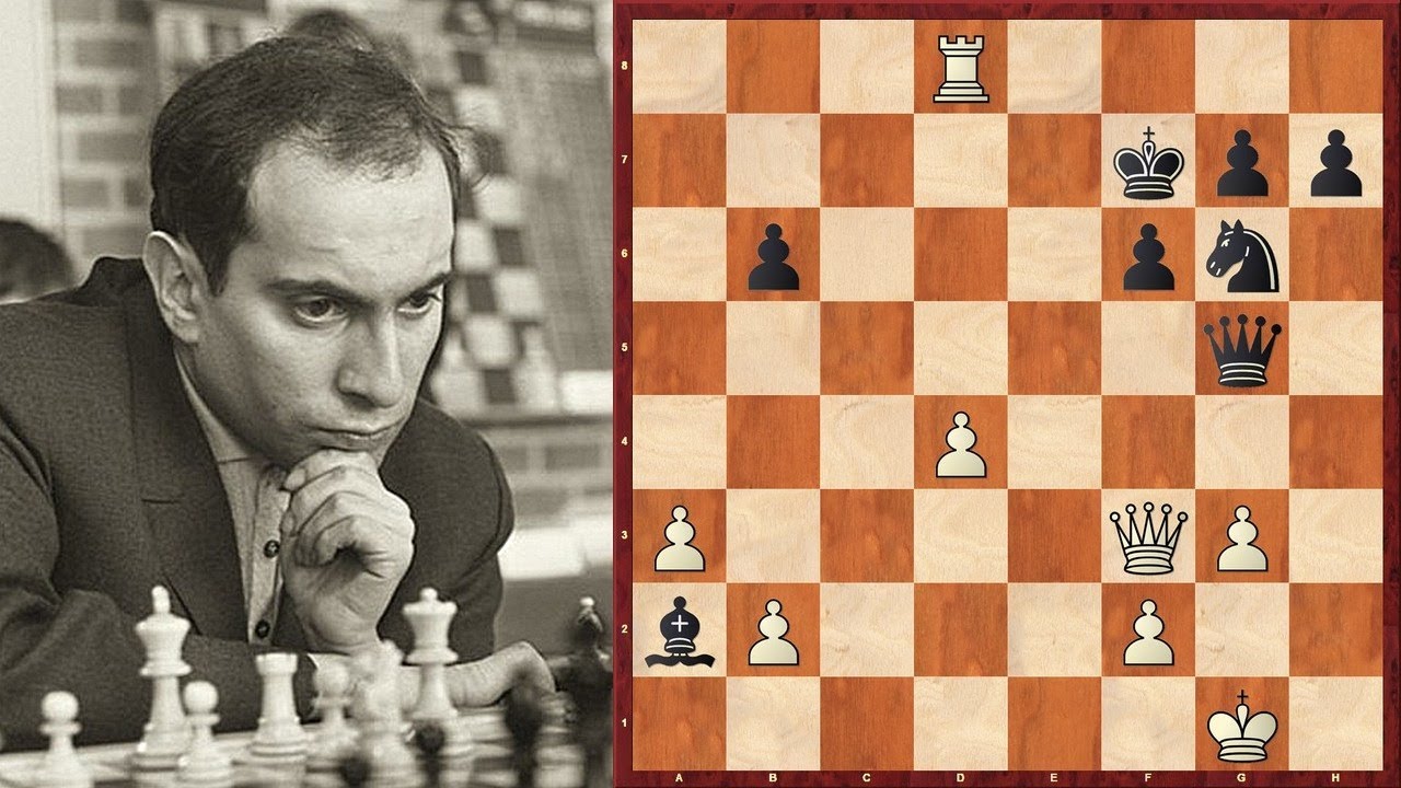 Шахматы. КРАСИВАЯ КОМБИНАЦИЯ Михаила Таля на Олимпиаде'66!
