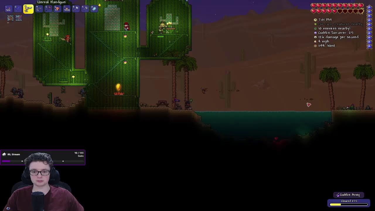 Unemployed man plays terraria (first time)