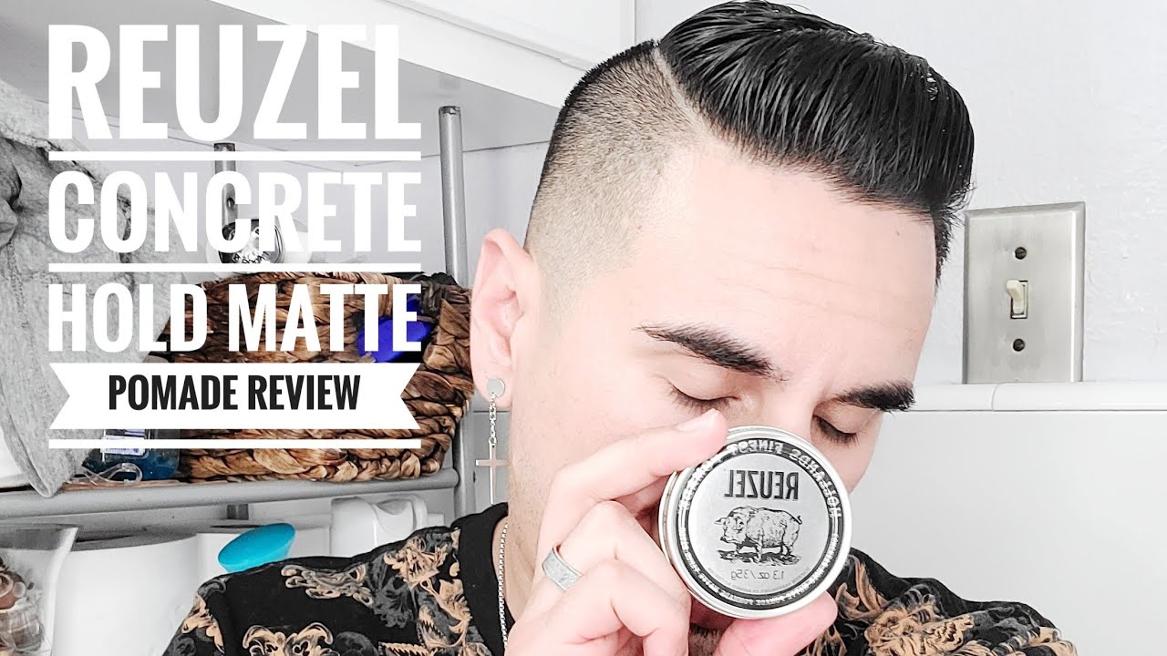 Reuzel Concrete Hold Matte Pomade Review/ Super Strong Hold!