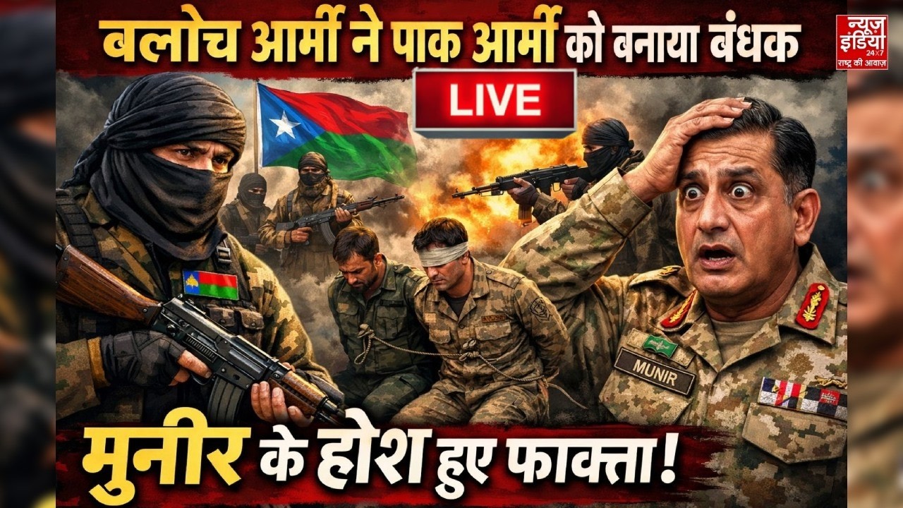 BLA Attack on Pakistan LIVE: बलोच आर्मी ने Pak Amry को बनाया बंधक, कुछ बड़ा होने वाला है! Asim Munir