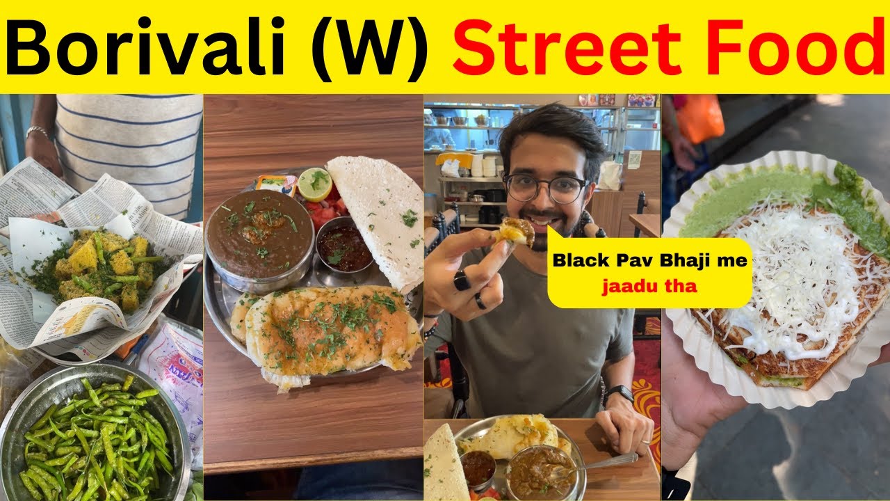 Black Pav Bhaji of Borivali | Sev Khaman | Cheese Chilli Toast | Borivali Street Food tour |