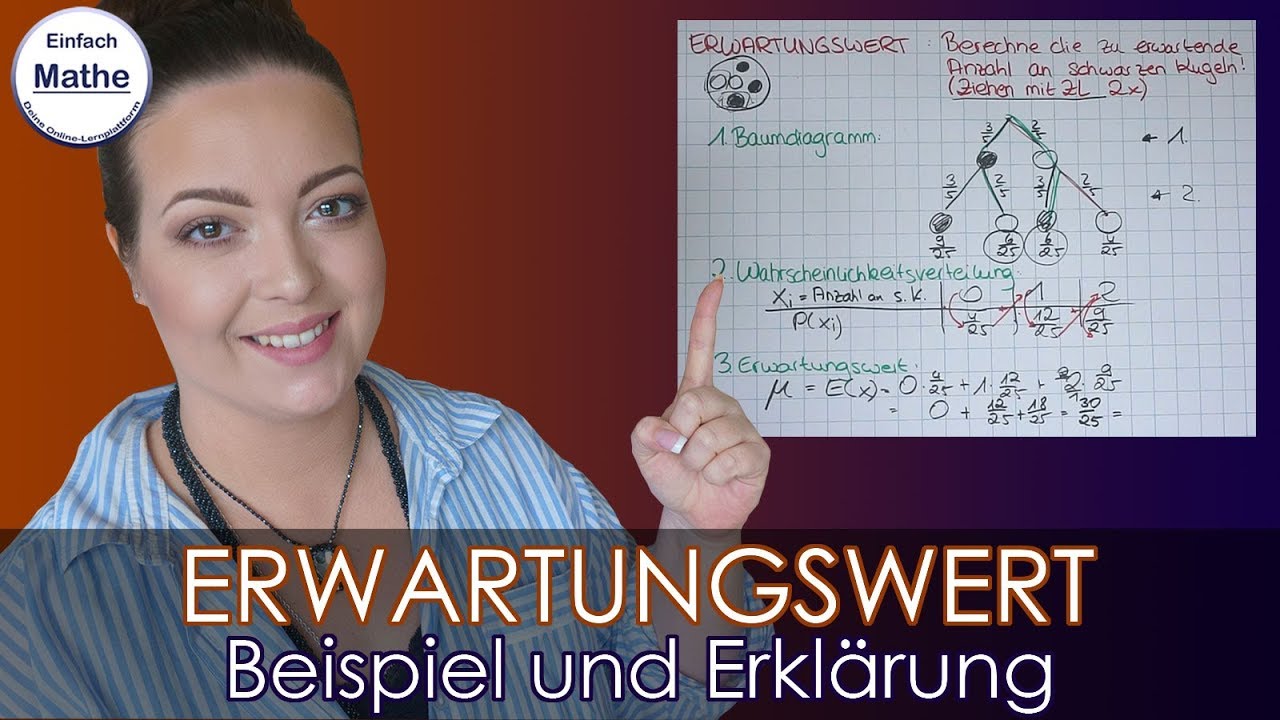 Erwartungswert | Wahrscheinlichkeitsverteilung | Anzahl schwarze Kugeln by einfach mathe!