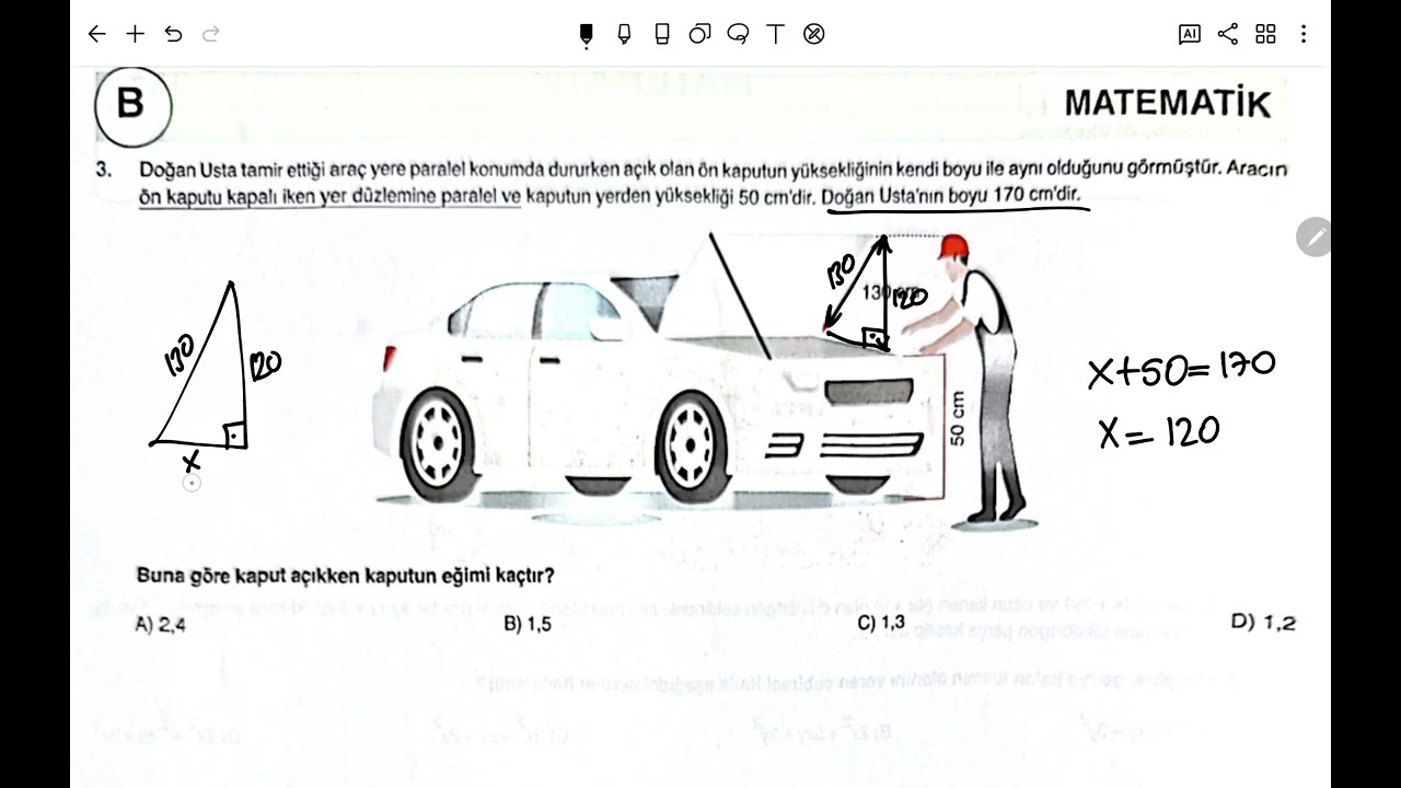 Töder LGS 3. Deneme sınavı matematik çözüm