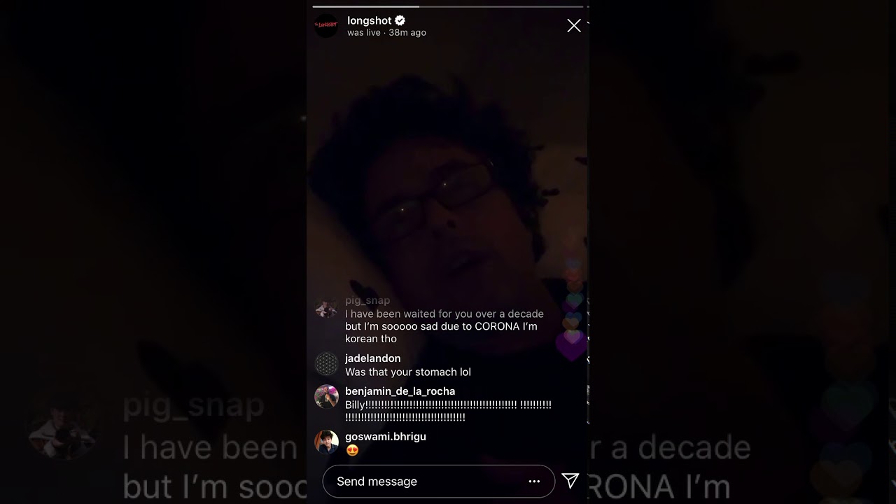 Billie Joe Armstrong/Longshot IG Live Stream 03/27/20
