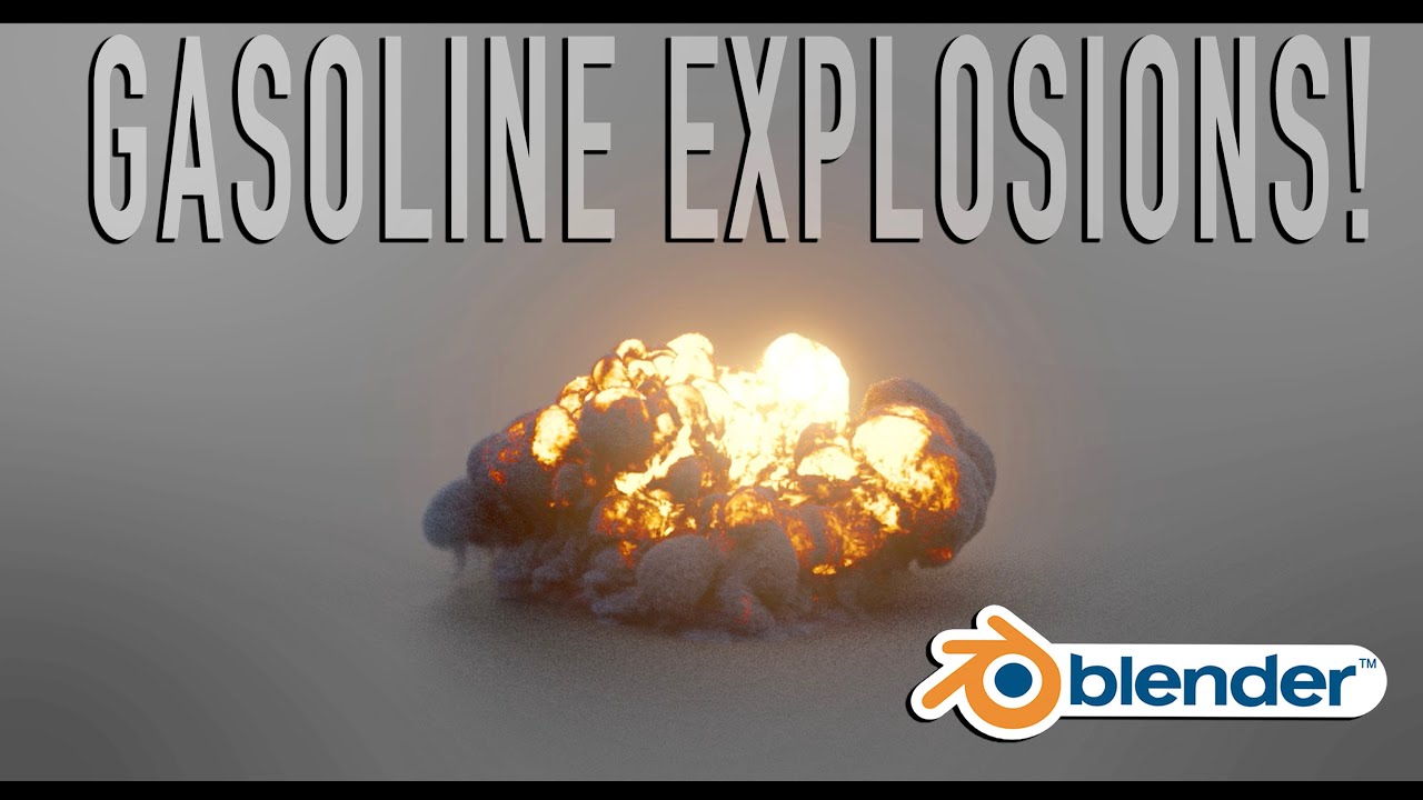 Gasoline Style Explosions in Blender 2.93.6: Ft. KHAOS Add-on