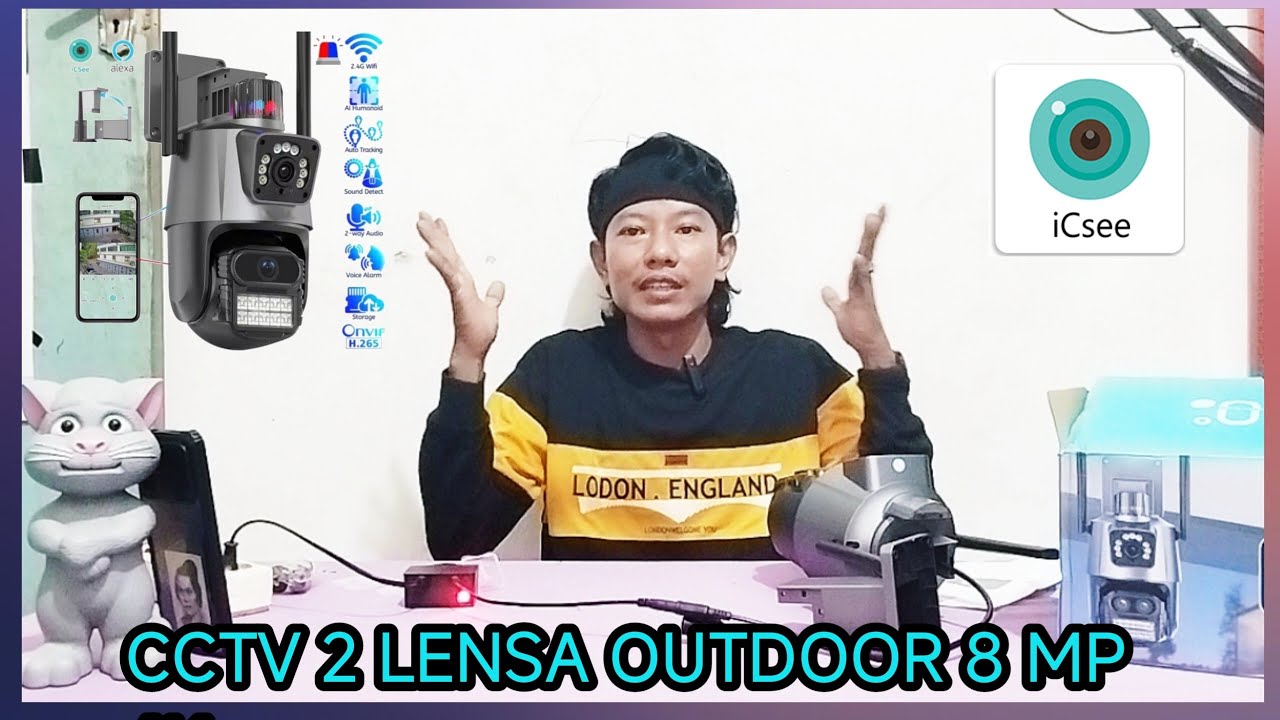 CCTV 2 LENSA OUTDOOR 8 MP 4K [ Kata Penjualnya ] ‼️