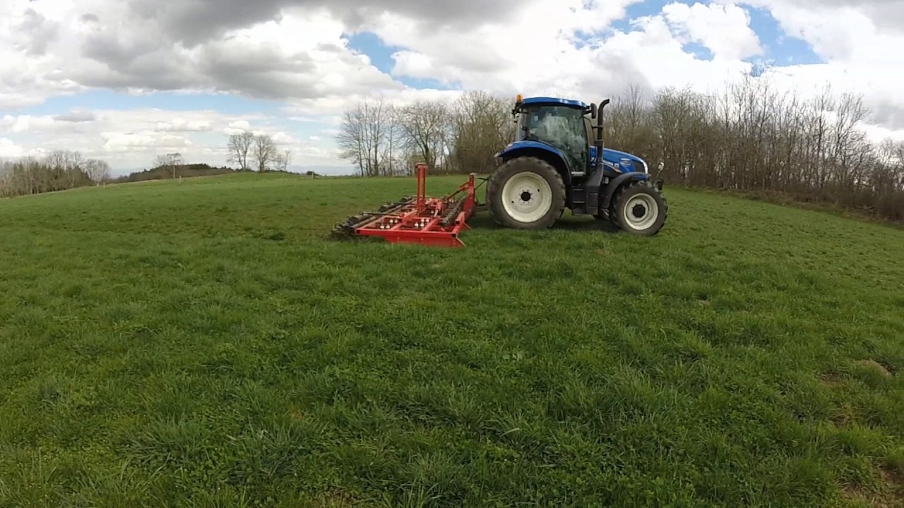 Hersages des prairies 2017  [GoPro] SOUND! New Holland T6.150/ AGRAM
