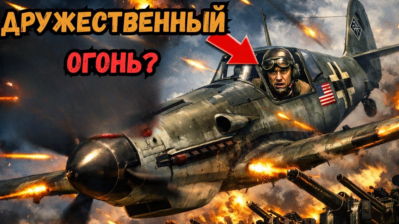 Когда этот американец угнал немецкий истребитель — его собственная база попыталась его сбить.