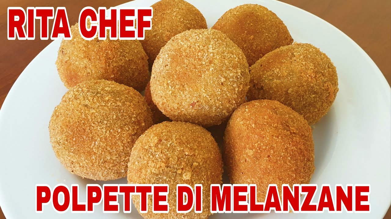 POLPETTE DI MELANZANE🍆RITA CHEF | Asciutte e croccanti con cuore filante.