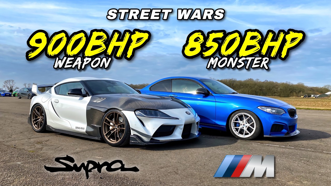 STREET KINGS ..900BHP GR SUPRA vs 850BHP M240I: DRAG RACE
