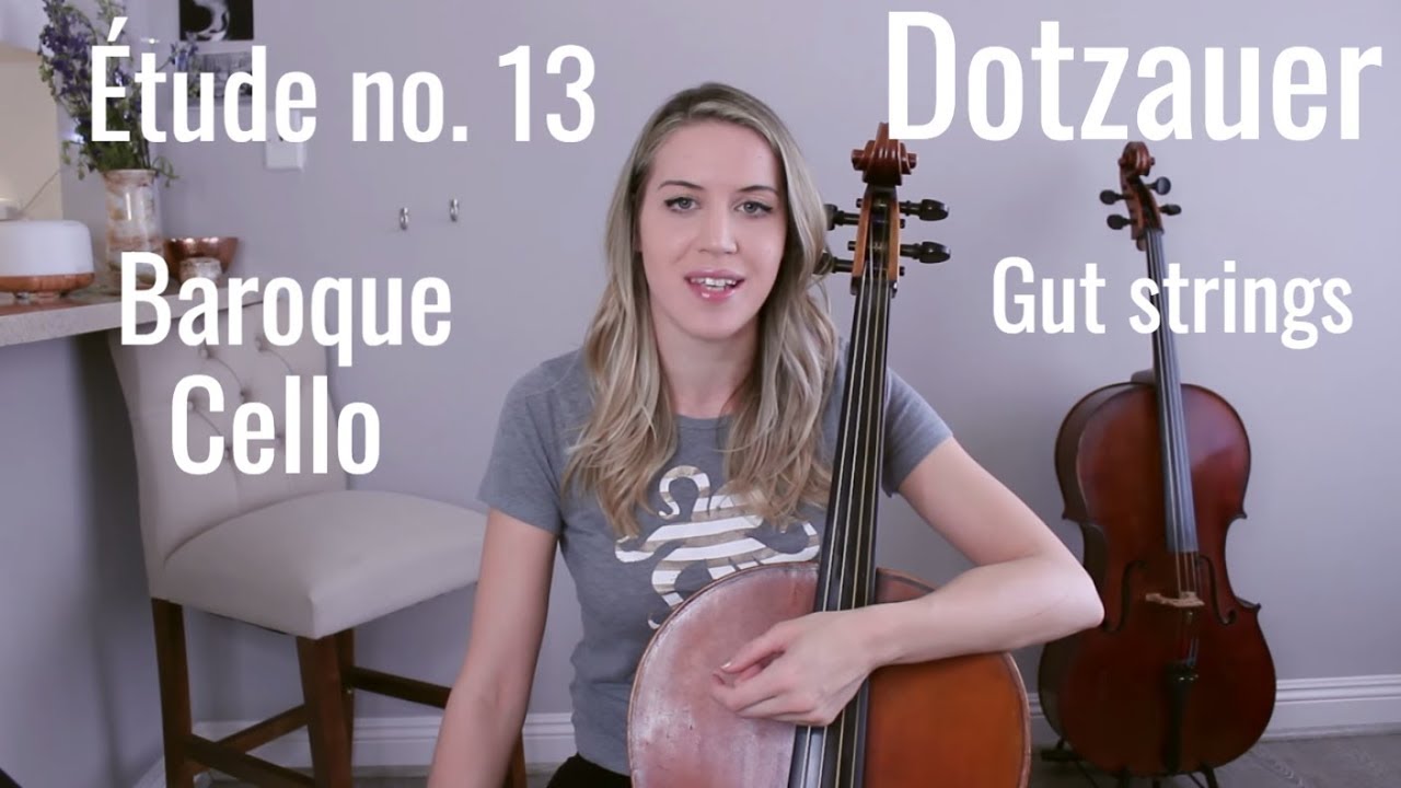 Dotzauer - Étude/Exercise no. 13 for Violoncello, on baroque cello/period instruments/gut strings