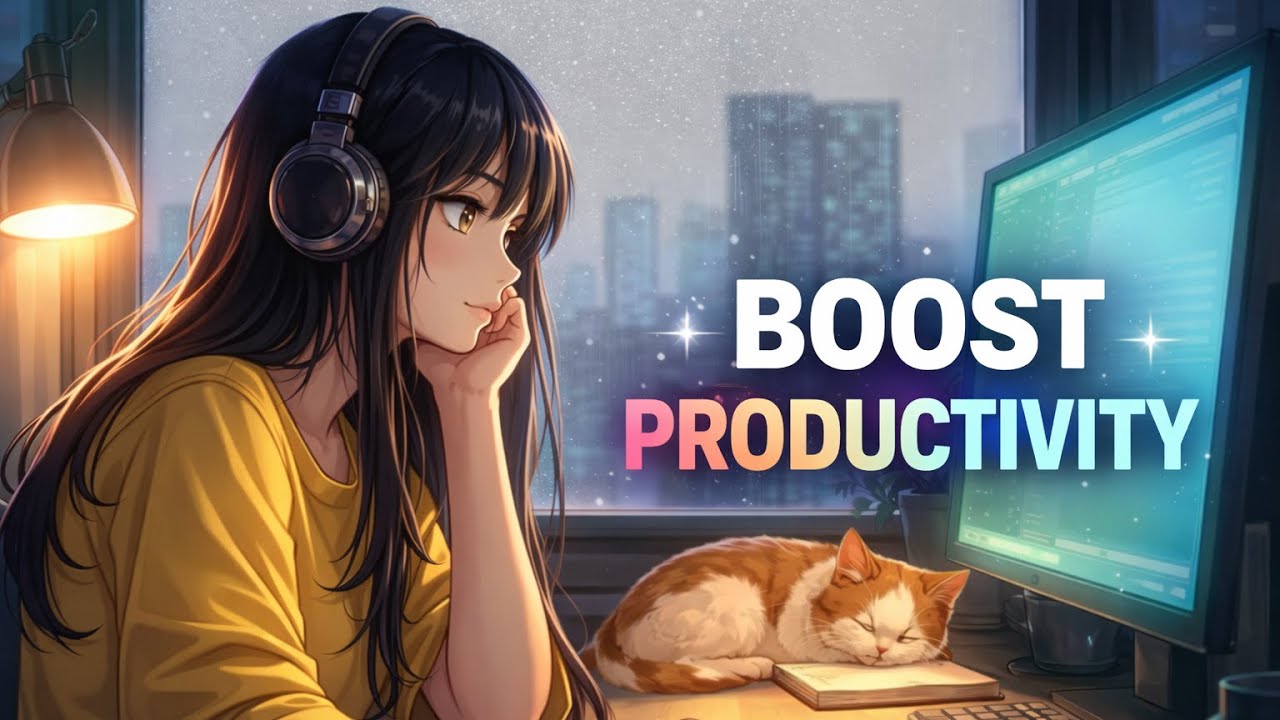 Midnight productivity | cat's the perfect work buddy