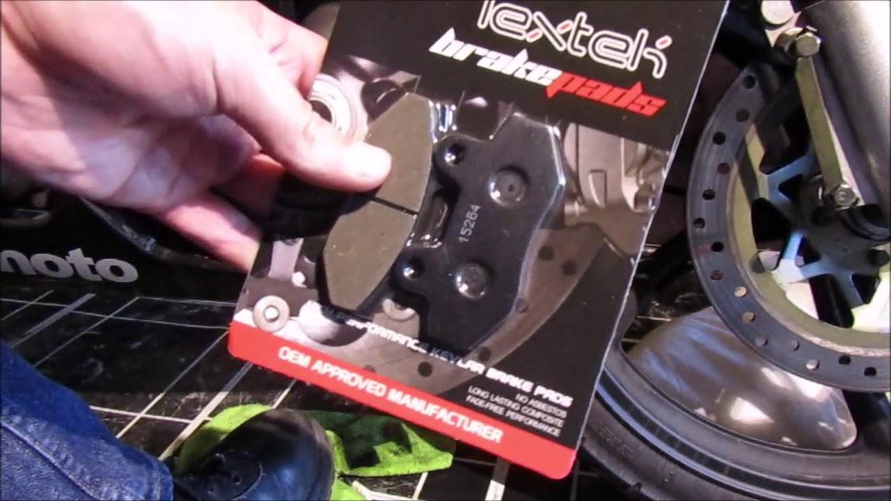 lexmoto xtrs brake pads changed in 10 min