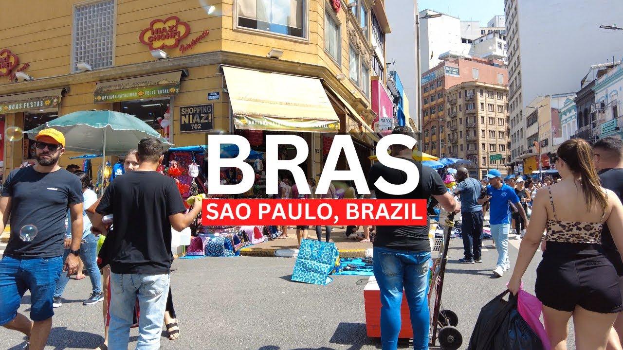 🇧🇷 [4K] Bras, Sao Paulo, Brazil | Walking Tour | 2023