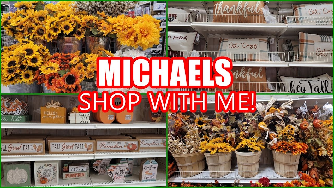 FALL DECOR 2021 AT MICHAELS SHOP WITH ME FLORAL DECOR TABLE DECOR