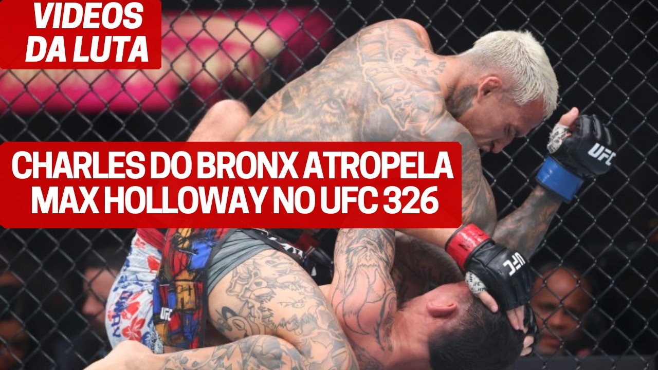 VIDEO LUTA CHARLES DO BRONX VENCE MAX HOLLOWAY E CONQUISTA CINTURÃO BMF NO UFC 326
