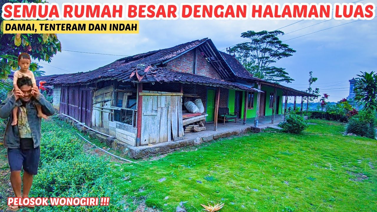 Banyak Rumah Besar dengan Halaman Luas ‼️ Suasana Pagi hari di Pelosok Wonogiri