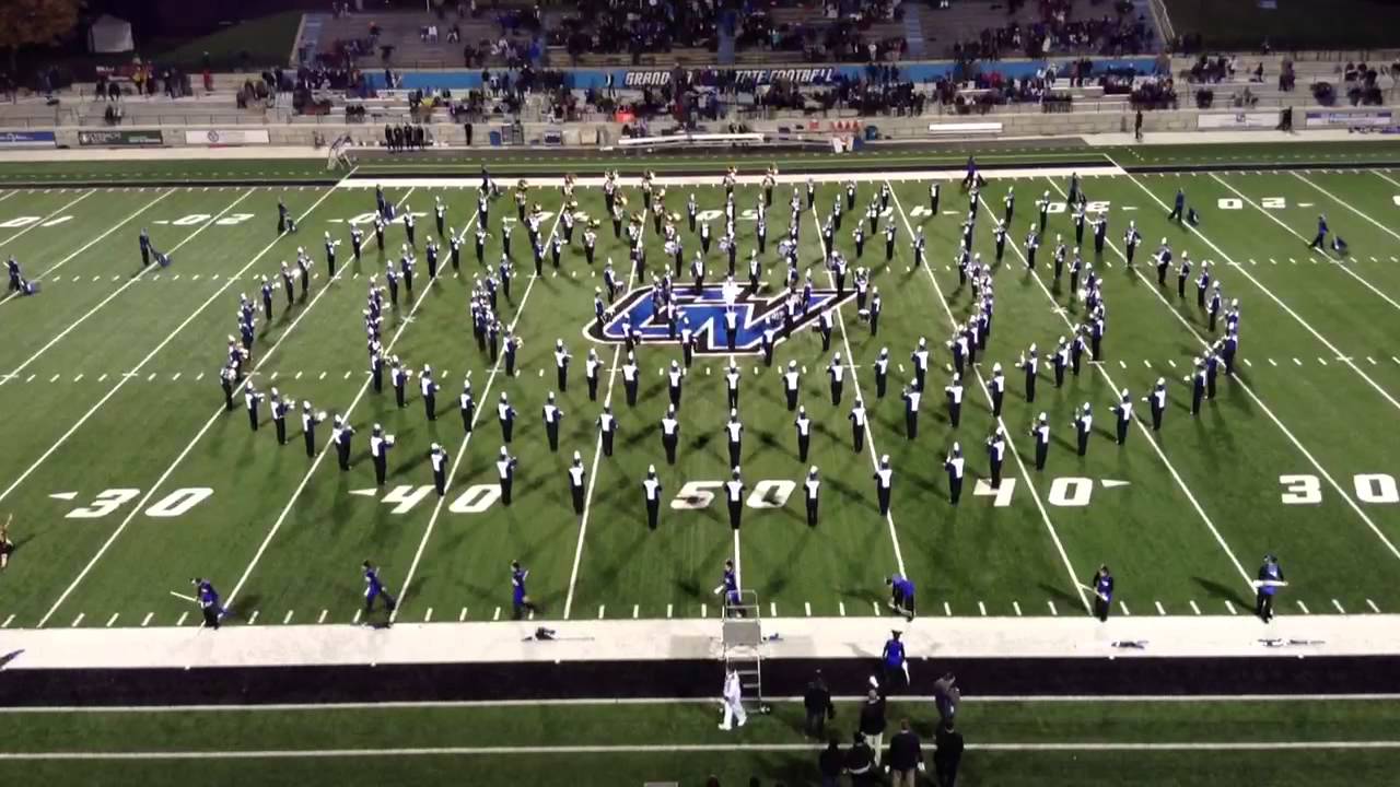 GVSU Laker Marching Band Vs. Hillsdale - Disney Circle Drill - November 2nd, 2013