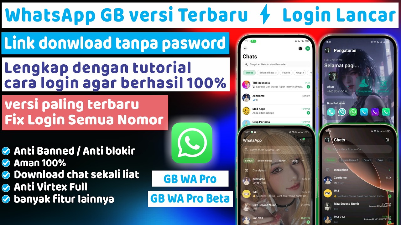 WhatsApp GB последняя версия, обновление за июль 2026 ⚡Лучший мод WA с плавной авторизацией