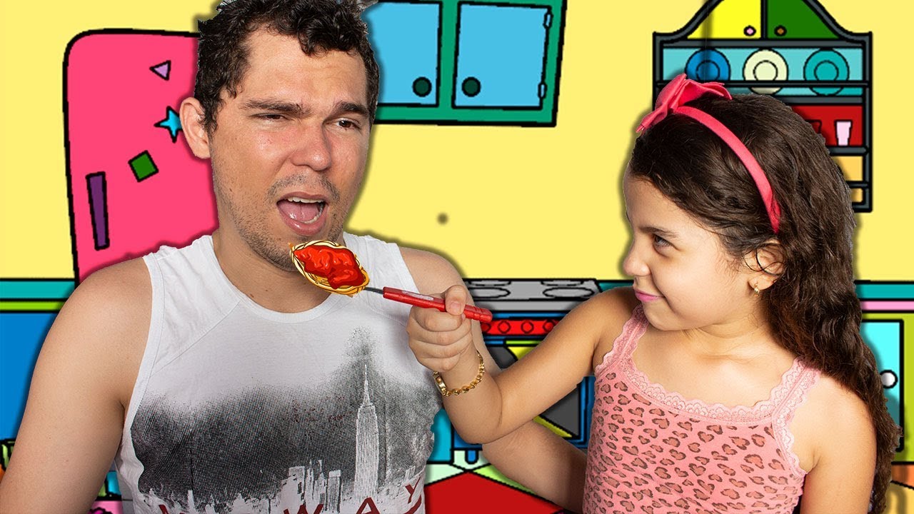 MINHA BABÁ POR UM DIA - BABÁ DO PAPAI - Pretend To Play Nanny!!