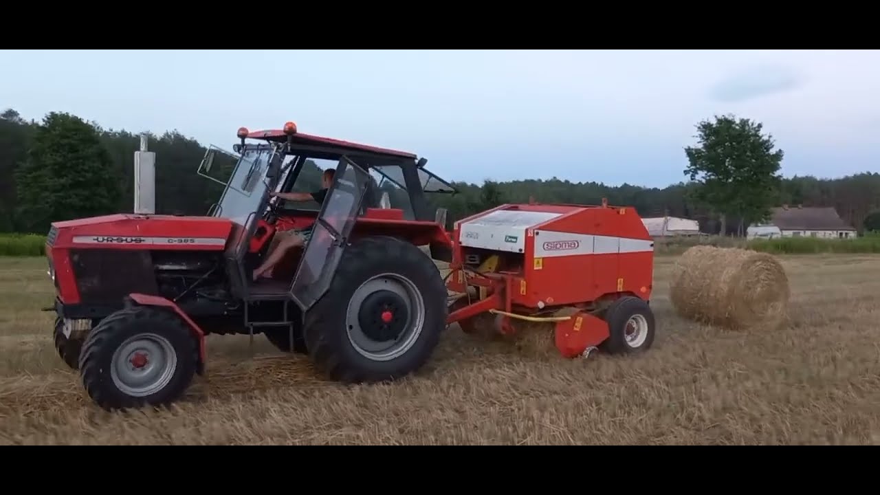 🌾 Prasowanie słomy 2024 | URSUS w akcji | C385 i Sipma 279/1 | Oporowo całodobowo | Polska Moc 🌾