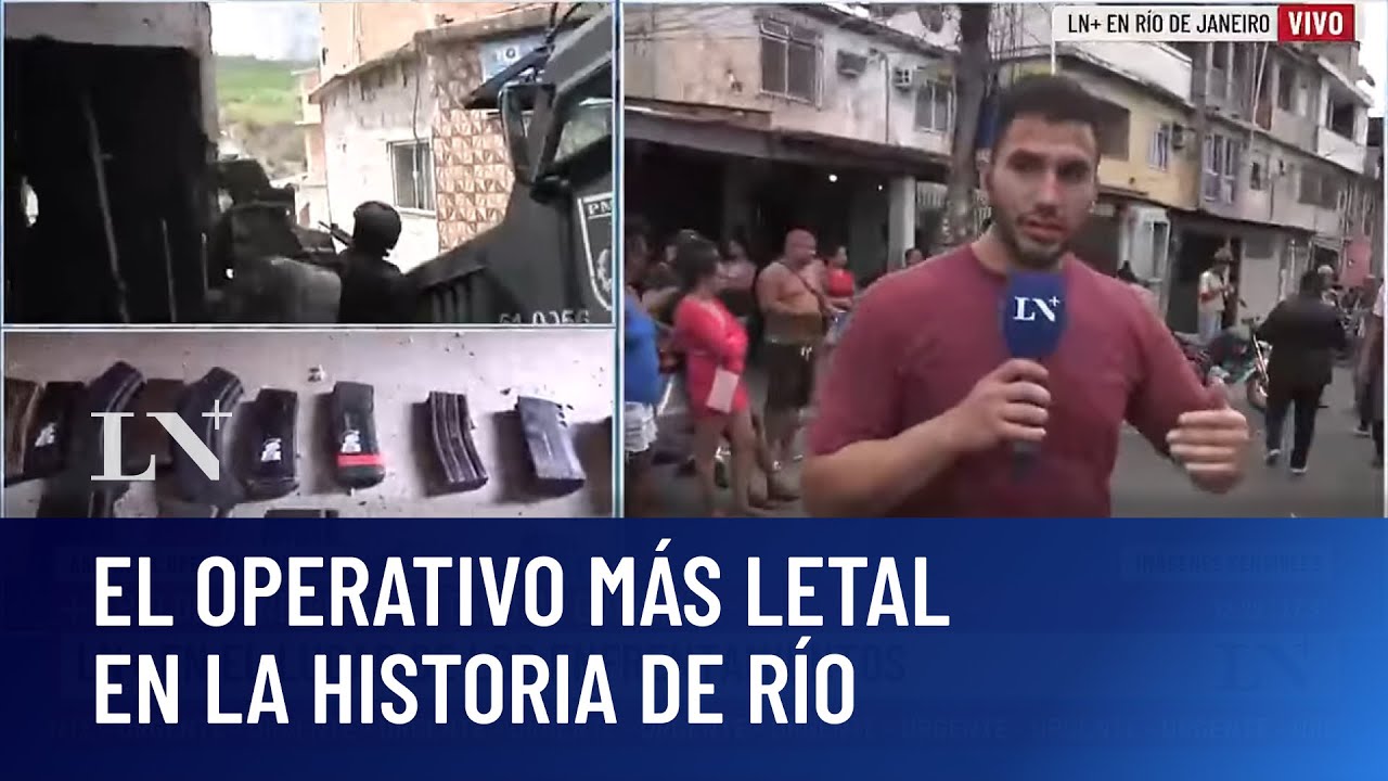 Drama y horror en la favelas de Río: violencia extrema y más de 130 muertos