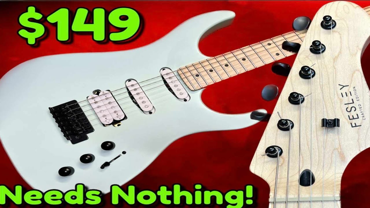 MADE IN THE FENDER FACTORY!! This Budget Guitar SURPRISED ME! Fesley  STRATOCASTER Is Like Charvel!!