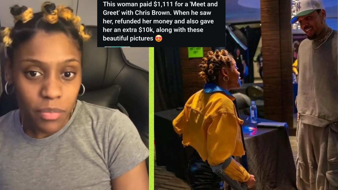CHRIS BROWN FAN Says Blogs LIED About Chris Giving Her 10K & Returning Her $1,111 For Meet & Greet