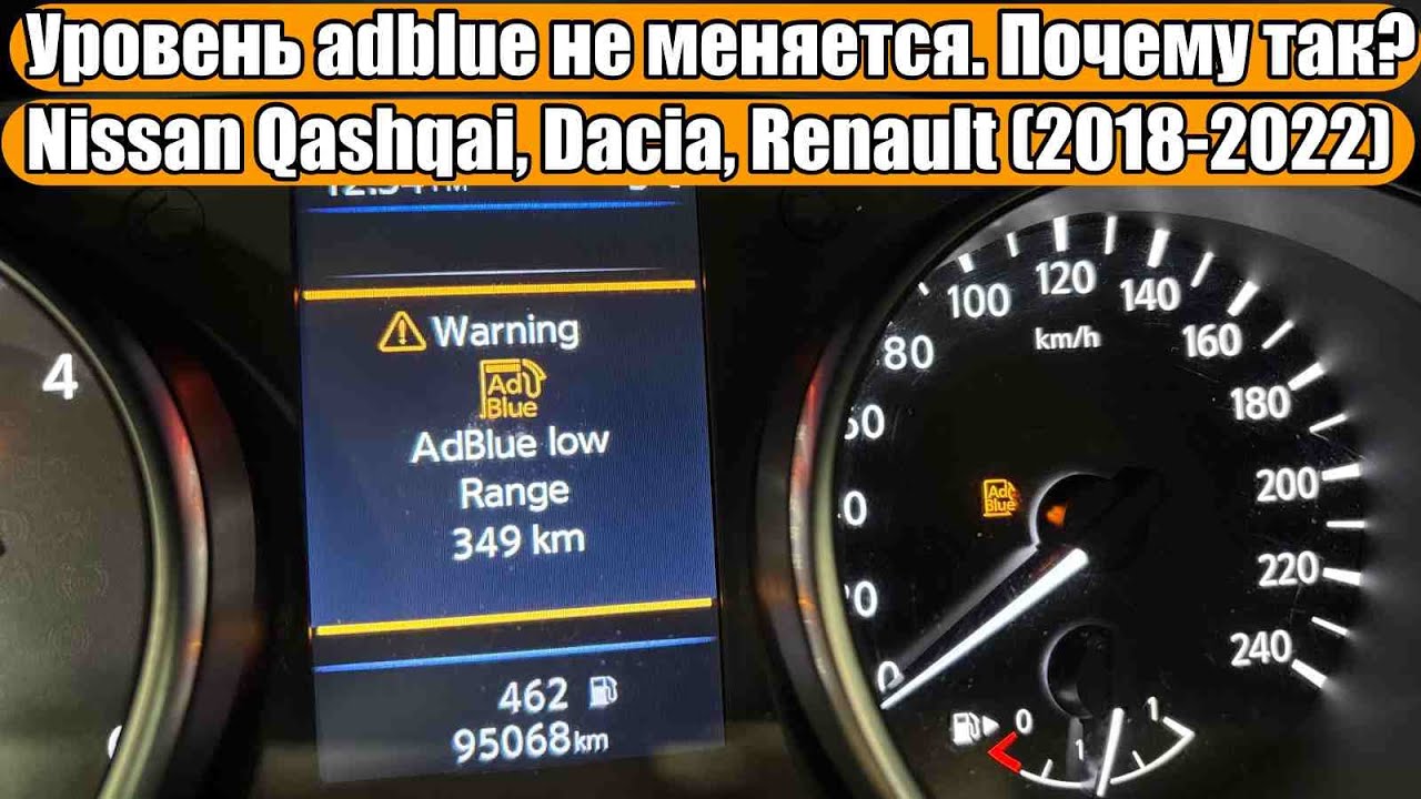 Уровень adblue не меняется. Почему так? Nissan Qashqai J11, Dacia Duster, Renault Megane (2018-2022)