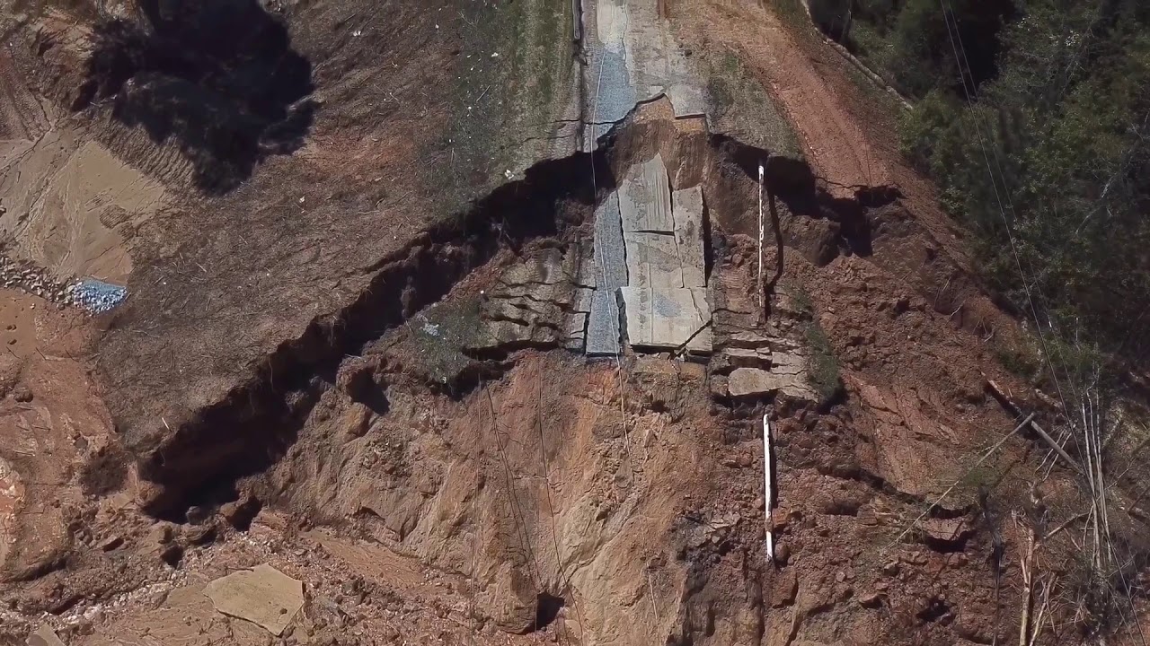 HWY 123 Sink Hole and Washout