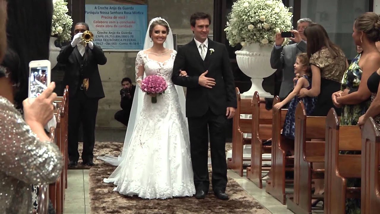 Entrada da noiva _Cejana e Claudio_ Igreja Rosa Mística _Digital Vídeo Produtora Ltda