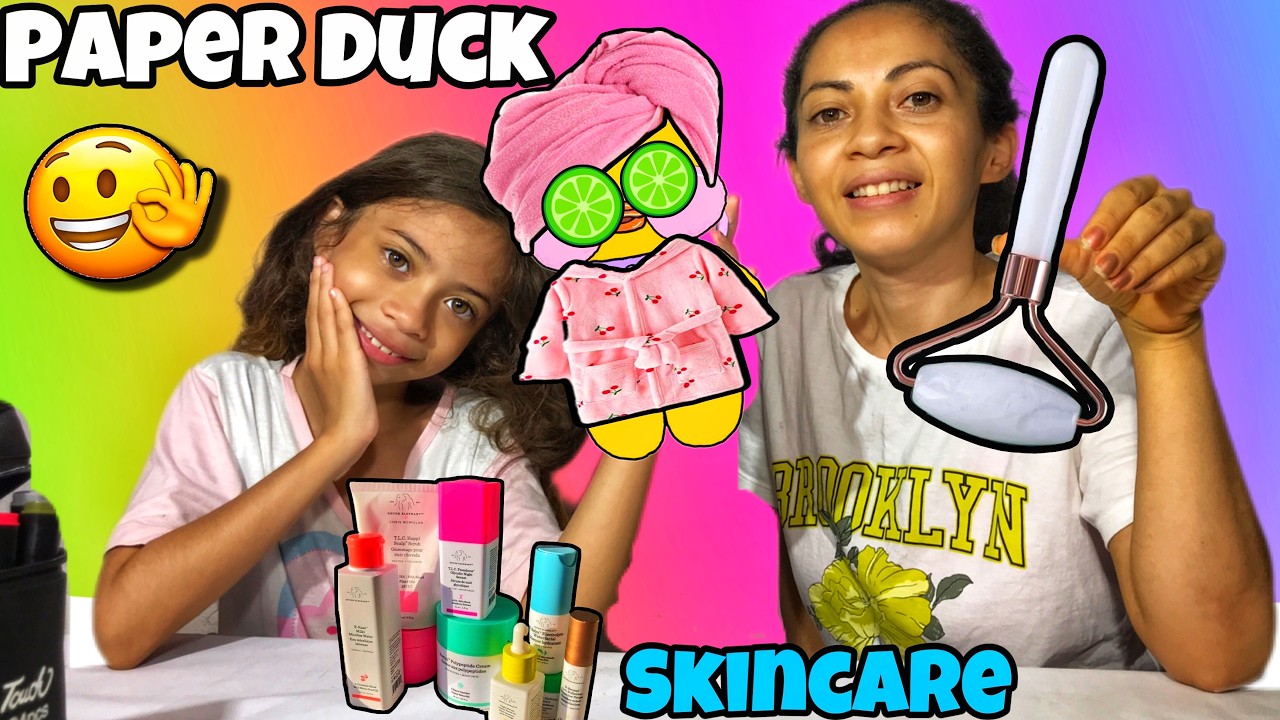FAZENDO SKINCARE NA LILI ,PAPER DUCK PATO VIRAL DO TIKTOK,FICOU MUITO FOFINHO 🥰