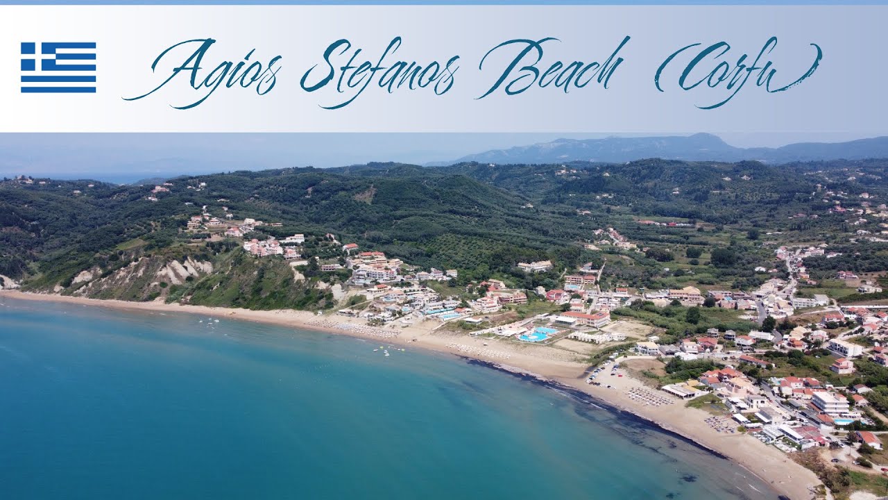 Agios Stefanos Beach, June 2023 | Corfu, Greece | Aerial views