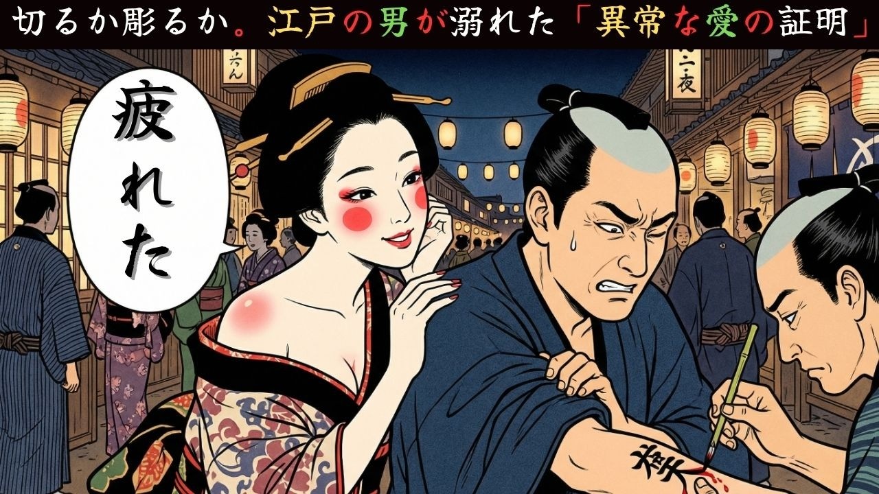 【衝撃の事実】なぜ江戸時代の男性は愛を証明するために「刺青（いれずみ）」をしなければならなかったのか？ほとんど知られていない血塗られた契り【江戸時代の庶民】【江戸好奇心】