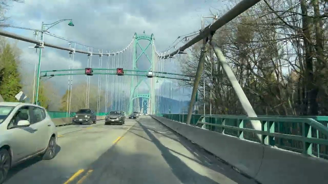 4K Drive Vancouver, Canada - Hastings St, Downtown, Stanley Park and North Vancouver