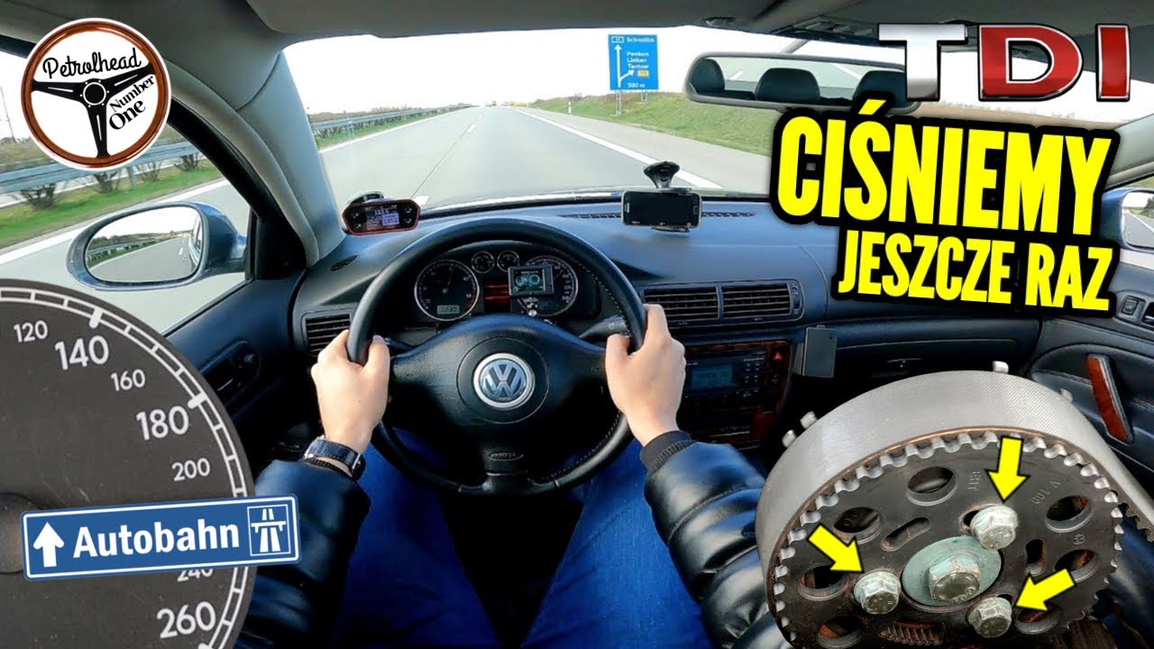 2005 VW Passat B5 1.9 TDI (130 KM) | Poprawka V-MAX i 0-100 km/h. Próba autostradowa, AUTOBAHN.